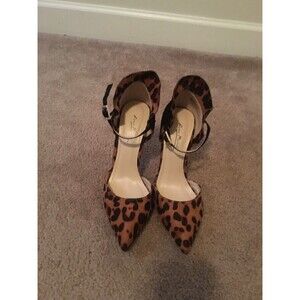 Anne Michelle Women's Dress High Heels Leopard Print Shoes MISMATCH SIZES 7 & 8